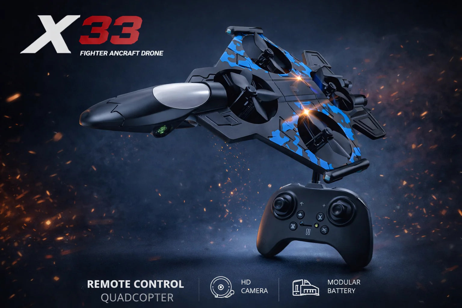 X33 Fighter Aircraft Drone ESCARIA