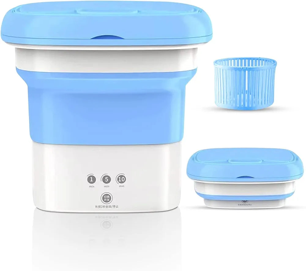 Portable Mini Foldable Washer and Spin Dryer Superiorshoppy