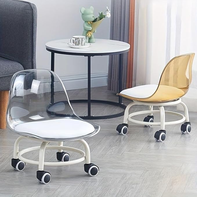 Acrylic 360° Rotatable Transparent Chair Superiorshoppy
