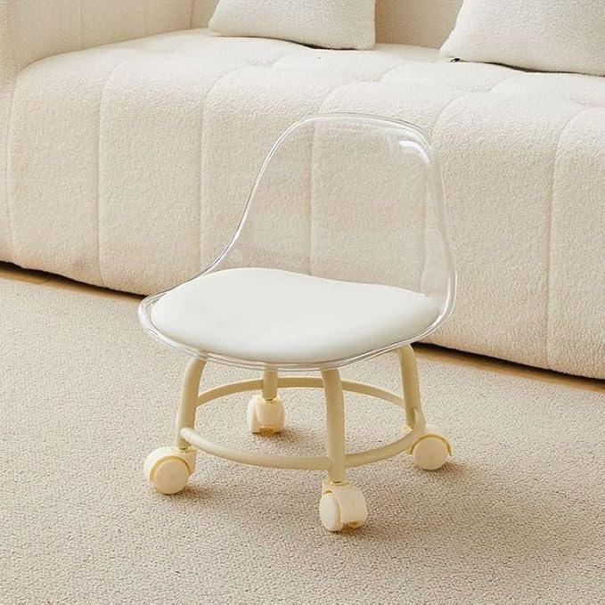 Acrylic 360° Rotatable Transparent Chair Superiorshoppy