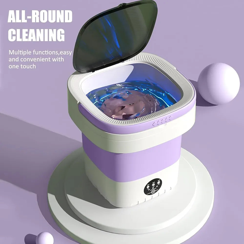 Portable Mini Foldable Washer and Spin Dryer Superiorshoppy