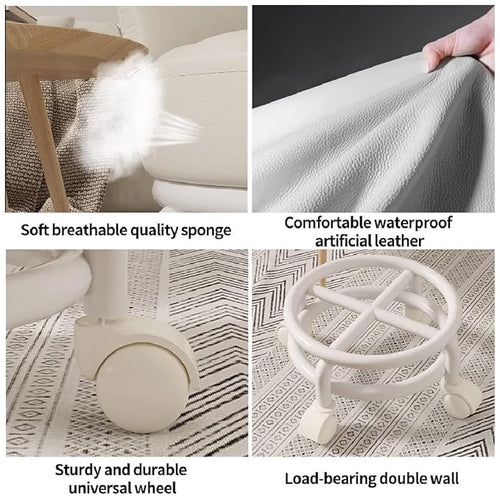 Acrylic 360° Rotatable Transparent Chair Superiorshoppy