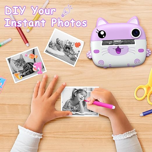 Kids Camera Instant Print & 2.5K Digital Video Instant Print Camera for Kids Superiorshoppy