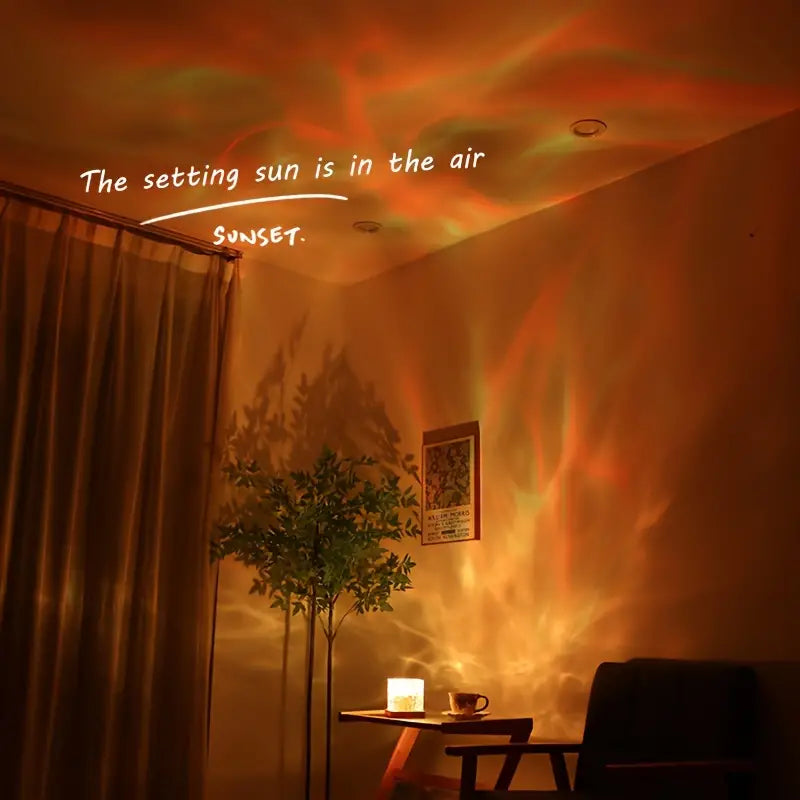 Dynamic Water Ripple Night Light - LED Projector Lamp for Bedroom and Gaming Room Decor Superiorshoppy