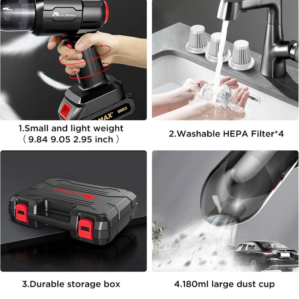 3 in 1 High Power Vacuum Cleaner Portable 18000PA Wireless mixtocart