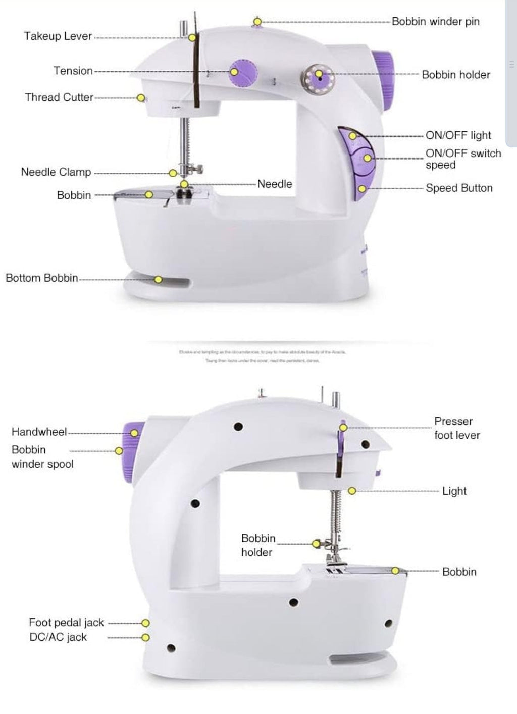 ORLOV® Sewing Machine for Home Tailoring, Silai Machine for Home, Sewing Machine Mini, Sewing Machine, Stitching Machine for Home, Tailoring Machine mixtocart