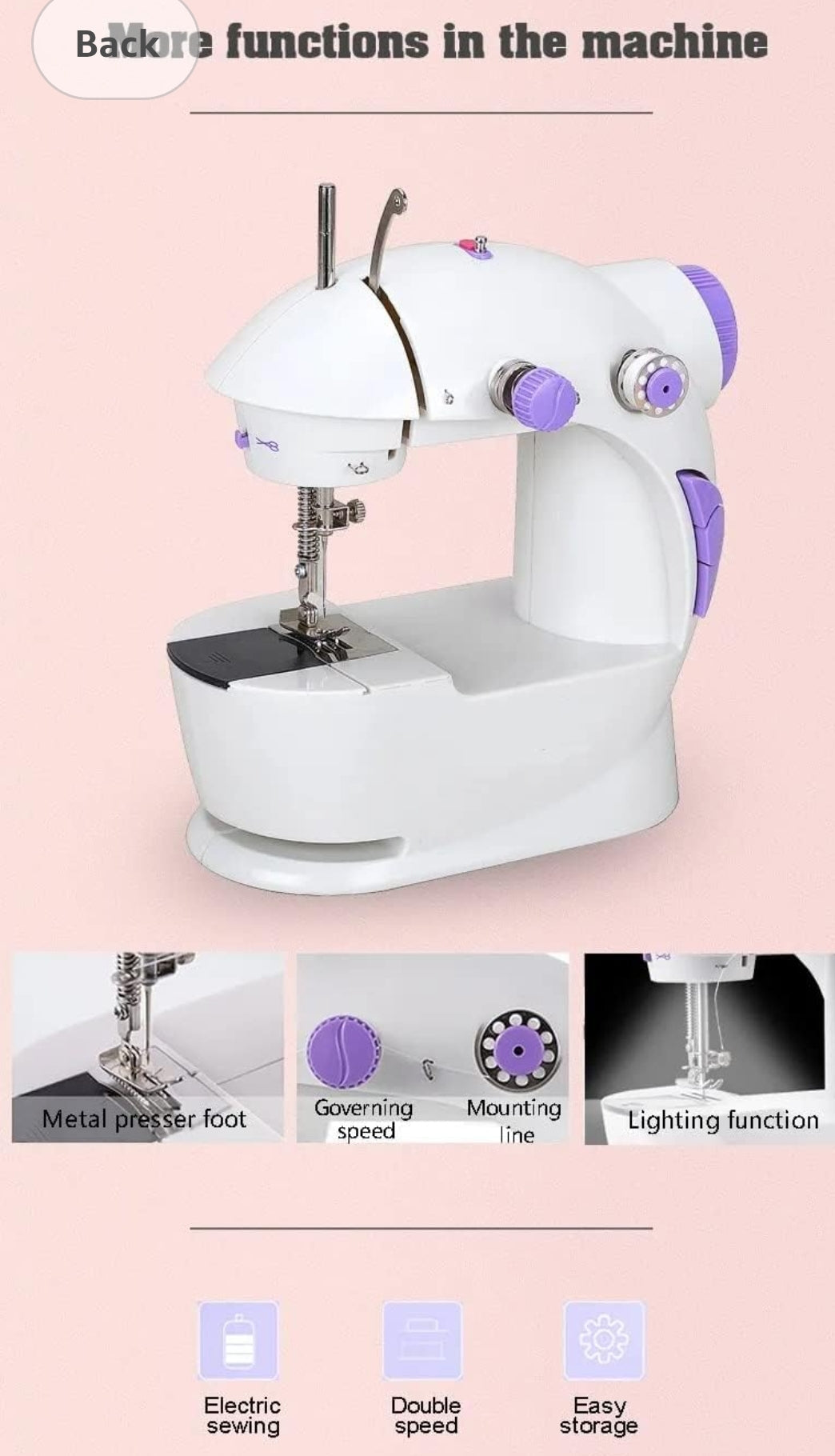 ORLOV® Sewing Machine for Home Tailoring, Silai Machine for Home, Sewing Machine Mini, Sewing Machine, Stitching Machine for Home, Tailoring Machine mixtocart
