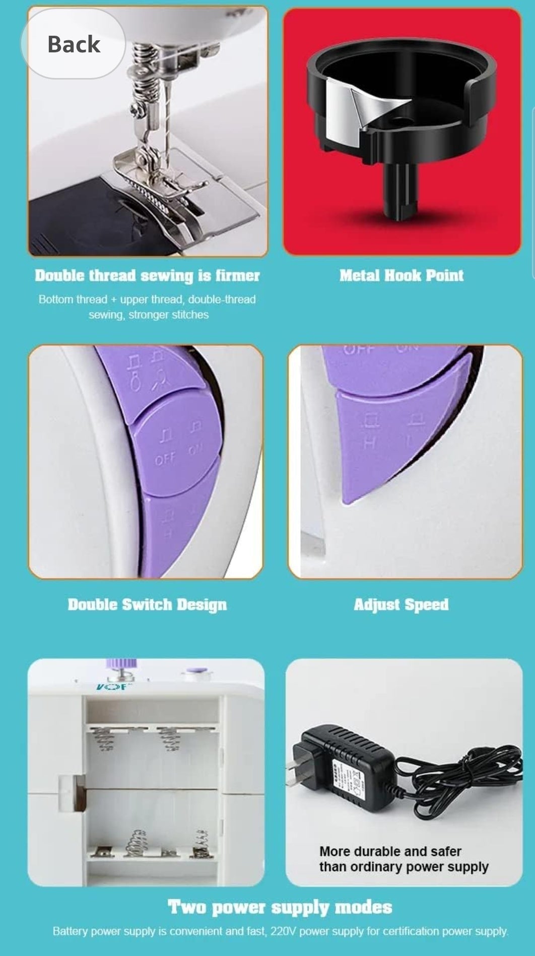 ORLOV® Sewing Machine for Home Tailoring, Silai Machine for Home, Sewing Machine Mini, Sewing Machine, Stitching Machine for Home, Tailoring Machine mixtocart