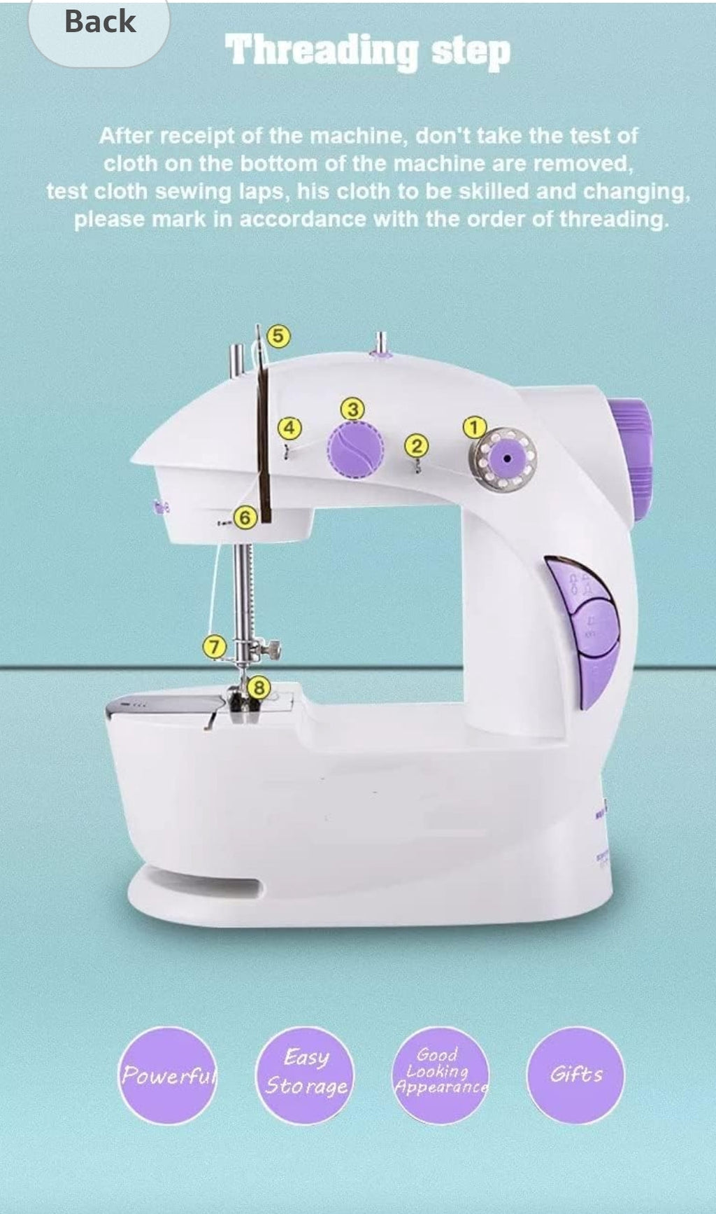 ORLOV® Sewing Machine for Home Tailoring, Silai Machine for Home, Sewing Machine Mini, Sewing Machine, Stitching Machine for Home, Tailoring Machine mixtocart