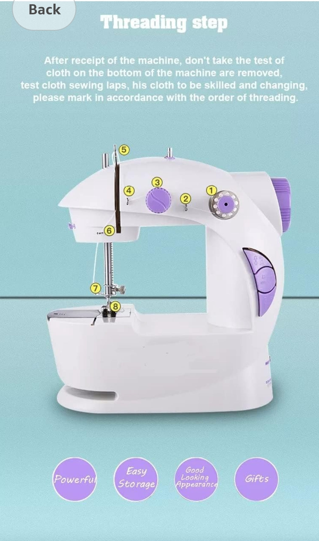 ORLOV® Sewing Machine for Home Tailoring, Silai Machine for Home, Sewing Machine Mini, Sewing Machine, Stitching Machine for Home, Tailoring Machine mixtocart
