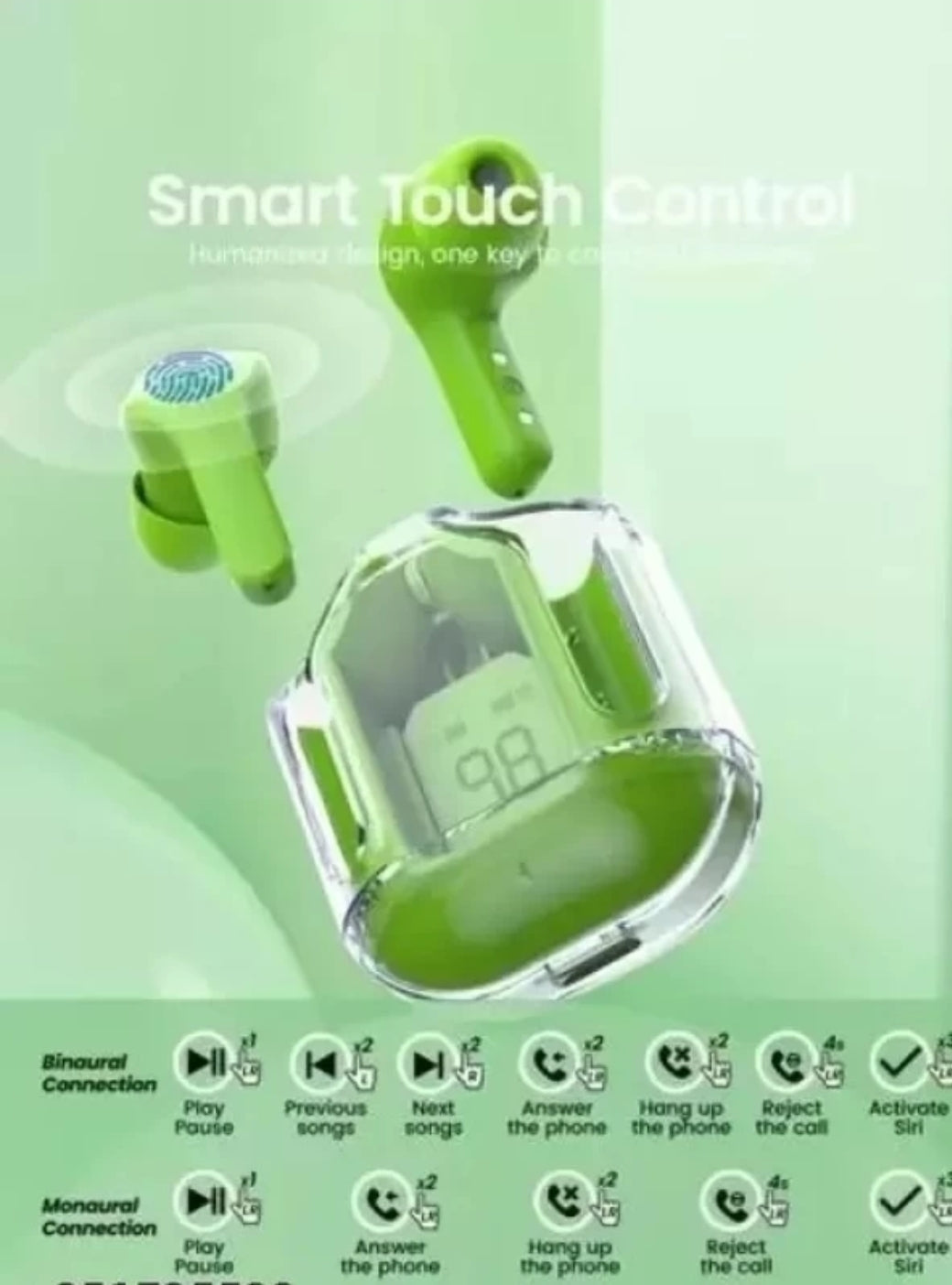Take a look at this NKL Smart Design UltraPods Buds or Charging Case,Sensor Touch 367 Bluetooth mixtocart