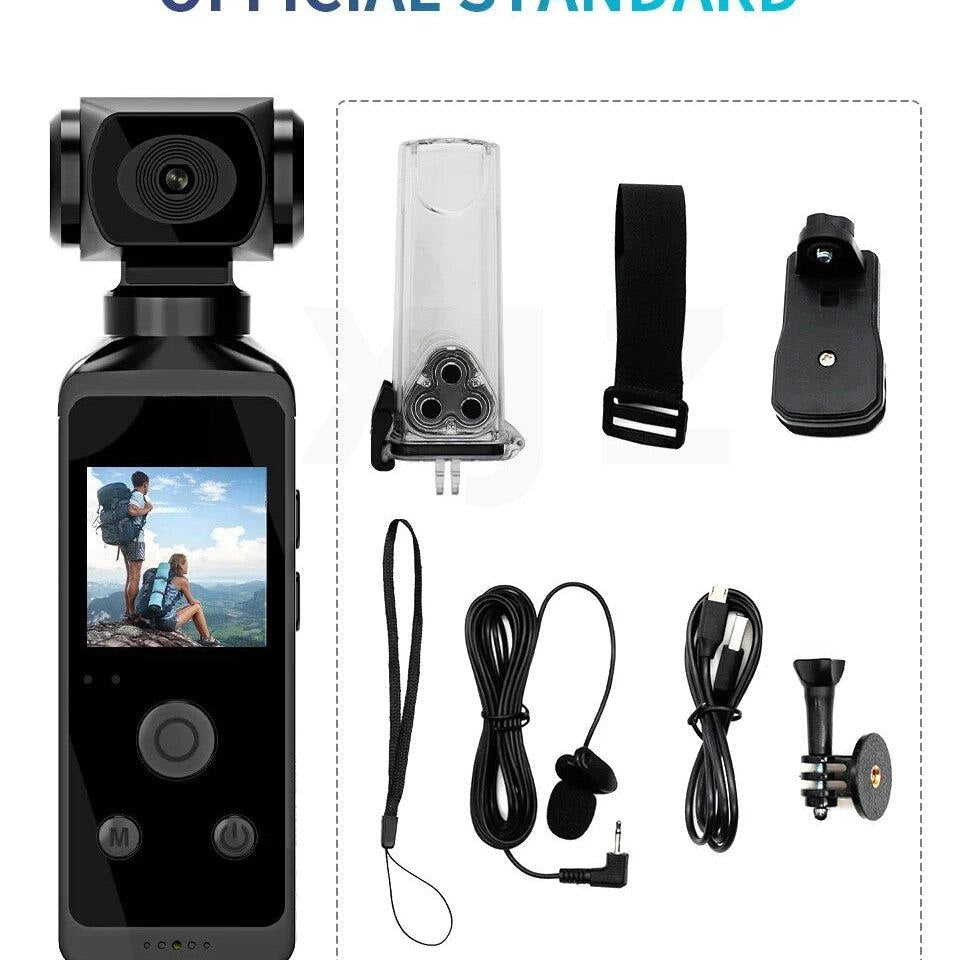 Ultra HD Pocket Action Camera - 270° Rotatable Vlog Wifi Mini Sports Cam Waterproof Case Helmet Travel Bicycle Driver Recorder mixtocart