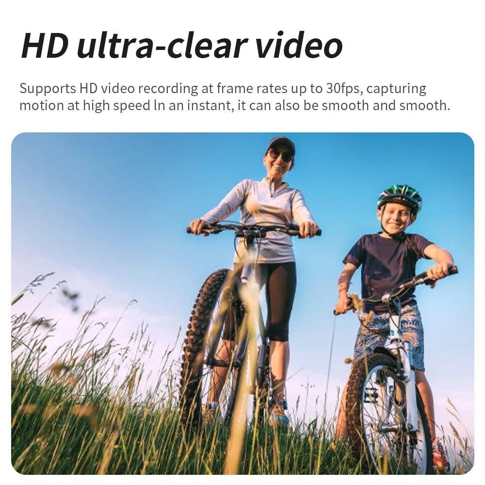 Ultra HD Pocket Action Camera - 270° Rotatable Vlog Wifi Mini Sports Cam Waterproof Case Helmet Travel Bicycle Driver Recorder mixtocart