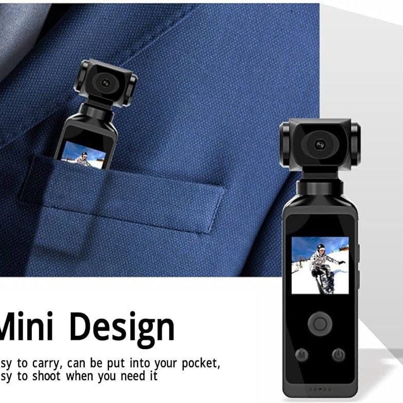Ultra HD Pocket Action Camera - 270° Rotatable Vlog Wifi Mini Sports Cam Waterproof Case Helmet Travel Bicycle Driver Recorder mixtocart