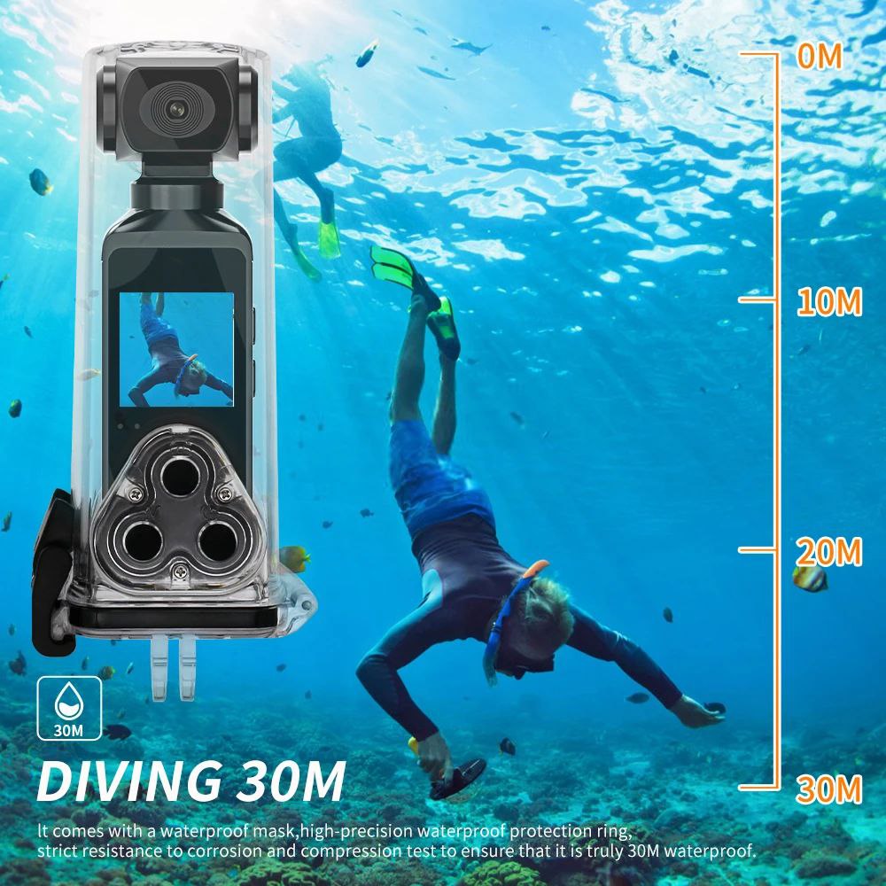 Ultra HD Pocket Action Camera - 270° Rotatable Vlog Wifi Mini Sports Cam Waterproof Case Helmet Travel Bicycle Driver Recorder mixtocart