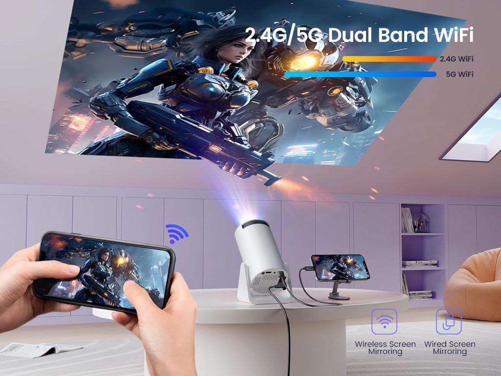 ANDROID 5G WIFI HOME PROJECTOR 4k mixtocart