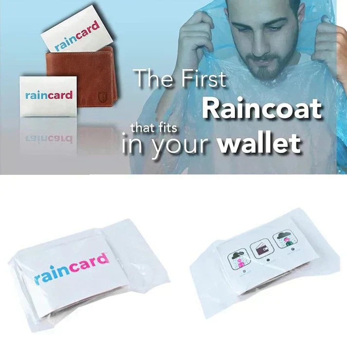 Unisex Disposable Rain Card for Emergency Use Waterproof Rain with Smallest Pocket Size (pack of 5) Superiorshoppy