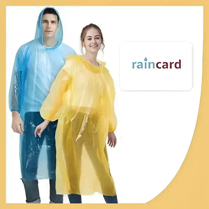 Unisex Disposable Rain Card for Emergency Use Waterproof Rain with Smallest Pocket Size (pack of 5) Superiorshoppy