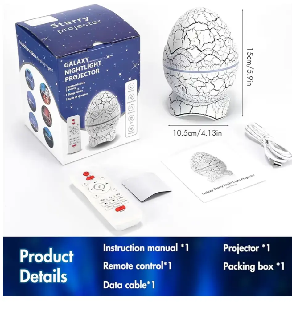 Dinosaur Egg Galaxy Projector ESCARIA