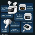 Bluetooth wireless earpod with display Superiorshoppy