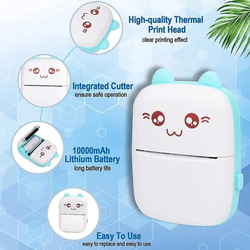 Mini Portable Thermal Printer Wireless Bluetooth Printer Superiorshoppy